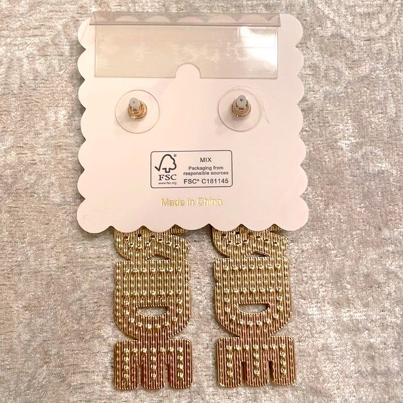 Brand New Piper K Bride Rhinestone Cultured Pearl Drop Earrings Wedding Shower - Picture 8 of 12